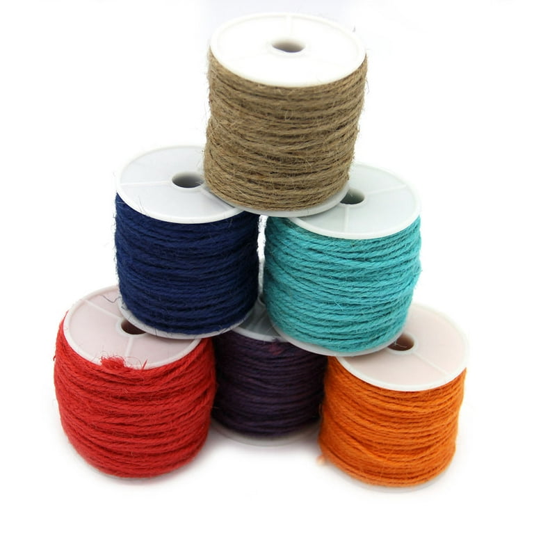 Incraftables 5mm Rope Cord (10 Colors). Best Cotton Macrame Cord (15ft per  Color - 3 Strands) 
