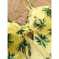 thumbnail image 5 of Family Matching Swimsuit Yellow Bikini Set for Women Girl Boy Men Swim Trunks Tropical Bathing Suit, 5 of 7