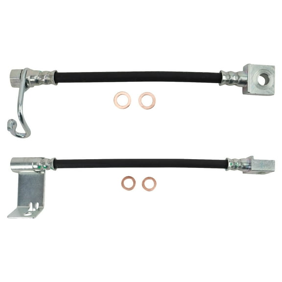 TRQ Rear Brake Hose Set BLA63888 Fits Select 2002-2004 Ford F-250 Super Duty , 2002-2004 Ford F-350 Super Duty