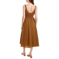 thumbnail image 2 of Pearl by Lela Rose womens  Floral Eyelet Midi Dress, 2, Brown, 2 of 3