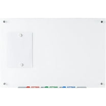 Audio-Visual Direct Glass Dry-Erase Whiteboard Set - 24" H x 36" L - (Magnetic, Ultra White)