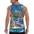 thumbnail image 3 of Haiem Christmas Tree Men Workout Tank Top Gym Bodybuilding Sleeveless Muscle T Shirts Athletic Tank Breathable Workout Shirt-4X-Large, 3 of 9
