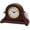 Walnut Brown, variant on Mantel Clock Vintage Farmhouse Series, Napoleon Desk & Shelf Clock, 13 x 10 inch, Domed Lens, Quartz Movement, ABS Plastic Case, Gray Oak Finish (Home/Tabletop Decoration)