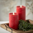 thumbnail image 2 of Sullivans Candle Impressions 6" Red Mottled LED Pillar Candle, 2 of 2
