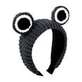 thumbnail image 1 of Diadema de rana, pañuelo para el spa, ojos de rana, pañuelo facial de felpa, diademas para el pelo, accesorios para el pelo con dibujos animados, diadema elástica para lavarse la cara, yoga, belleza, 1 of 2