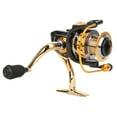 thumbnail image 2 of Carrete de pesca de agua salada con brazo basculante plegable, totalmente metálico, sin intervalos, rueda giratoria, accesorio para carrete de pesca, MT5000, negro y dorado, 2 of 9