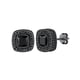 thumbnail image 1 of Pendientes PROSTEEL cuadrados con circonita cúbica negra para Hombre, 1 of 6
