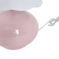 thumbnail image 3 of Your Zone Kids 16" Pink Ceramic Table Lamp with Scallop Shade, 3 of 5