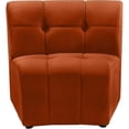 thumbnail image 1 of Meridian Furniture Limitless Cognac Velvet Upholstered Modular Chair, 1 of 7