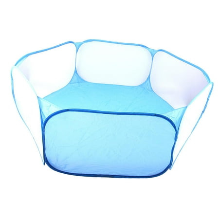 Folding Pet Rat Toys Cage Rabbit Hideout Breathable for Ferret Exercise , Blue