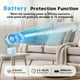 thumbnail image 4 of Mini Table Fan For Bedroom, Desk Air Cooling Fan, Powerful Airflow, 120° Vertical Manual +270° Auto Oscillating Fan, 3 Speeds, 16H Timer, Quiet Fan, Room, Home, Office, Outdoor, 4 of 4