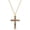 18K Gold, Large, variant on Multicolor Gemstone Cross Necklace for Women, 18K Gold Plated Rainbow Cross Adjustable Chain, Colorful Necklace Faith Christian Pendent, Dainty Religious Jewelry for Daily and Gift