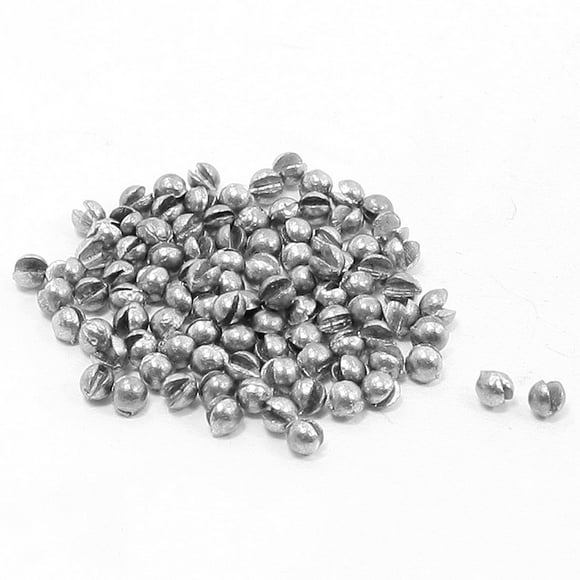 5mm Diameter Reuseable Lead Split Shots Fishing Sinkers 100 Pcs 0.5g Per Piece