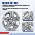 thumbnail image 6 of 4pcs/Set 17" Hubcaps Wheel Rims Cover for 2013-2018 Toyota Rav4 Compatible With Steel Wheels Snap on Installation(Lacquer), 6 of 11