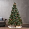 thumbnail image 2 of ACE-Holiday,7FT Pre-Lit Cashmere and Snow Bristle Mixed Christmas Tree with 75 Pine Cones,900 LED Lights(Clear),1233tips,Christmas Holiday Decorations for Home,Offices,Schools,Shops,Parties(Green), 2 of 8
