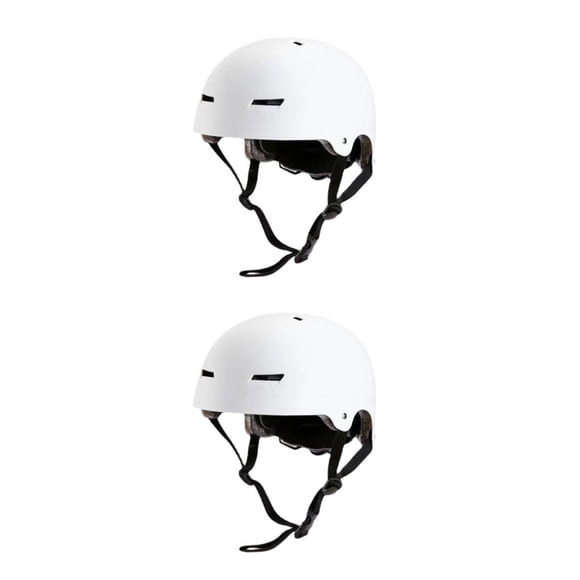 Eigraketly Cascos deportivos ABS: doble protección para mayor seguridad y comodidad al usar cascos de equitación para patinaje sobre ruedas blanco mate L(58-62CM) 2piezas