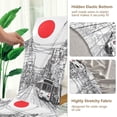 thumbnail image 5 of Yayeee 2 Pack Dining Chair Covers Stretch Parson Chairs Slipcovers Seat Protector, White Streets, 5 of 6
