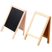 Eease 2x Double-Sided Tabletop Chalkboard Easel - Erasable Menu Sign
