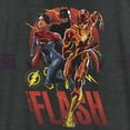 thumbnail image 2 of Women's The Flash Distressed Superheroes Team Racerback Tank Top Black Heather Large, 2 of 4