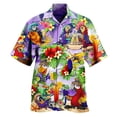 thumbnail image 3 of Camisas y blusas con estampado digital de animales para hombre, camisas casuales de manga corta a la moda para fiestas, playa, sueltas, para hombre, 3 of 5