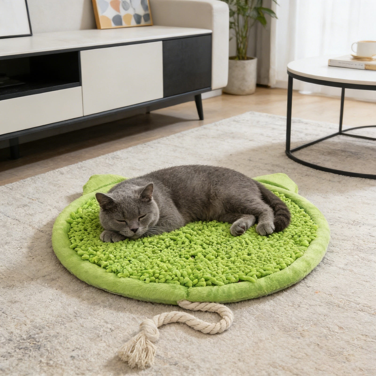 Pet Supplies Interactive Foraging Slow Feeder Bowl with Gentle Care Design and Base for Indoor and Outdoor Use Puzzle Snuffle Mat Stimulating Mental Enrichment for Cats and Dogs