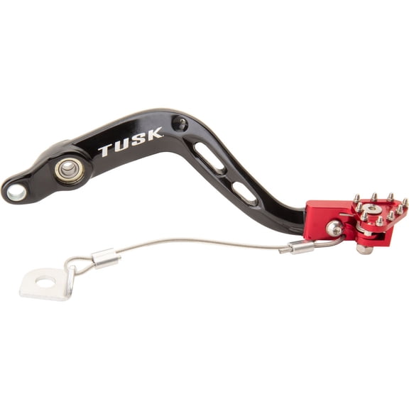 Tusk Aluminum Brake Pedal Red Tip For Beta 300 Xtrainer 2015-2022