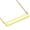 Yellow, variant on 925 Sterling Silver Polished Sideways Bar Pendant Necklace 1.40"