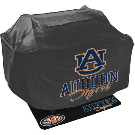 Mr. Bar-B-Q NCAA Grill Cover and Grill Mat Set, Auburn University Tigers