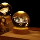 thumbnail image 1 of Modelo de bola de cristal de galaxia, con soporte de lámpara LED, bola de cristal de planetas, esfera del sistema solar, 1 of 2