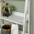 thumbnail image 3 of Walker Edison 55" Modern Wood Ladder Bookshelf - White, 3 of 12