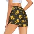 thumbnail image 2 of Uemuo Cute Cartoon Bees Pattern Women's Athletic Shorts High Waisted Running Shorts with Liner Pockets Gym Elastic Workout Shorts-Medium, 2 of 9