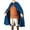 Blue, variant on HNMKIU Men's Fashion Retro Cloak Hooded Robe with Velvet Finish Brown,One Size