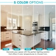 thumbnail image 2 of Luxrite 3 inch Gimbal LED Recessed Light with J-Box, 8W, 5 Color Selectable, 600 Lumens, Dimmable, Damp Rated, ETL, 4-Pack, 2 of 7