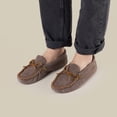 thumbnail image 5 of Minnetonka Men's Leather Laced Softsole, Grey, Size 7, 5 of 9