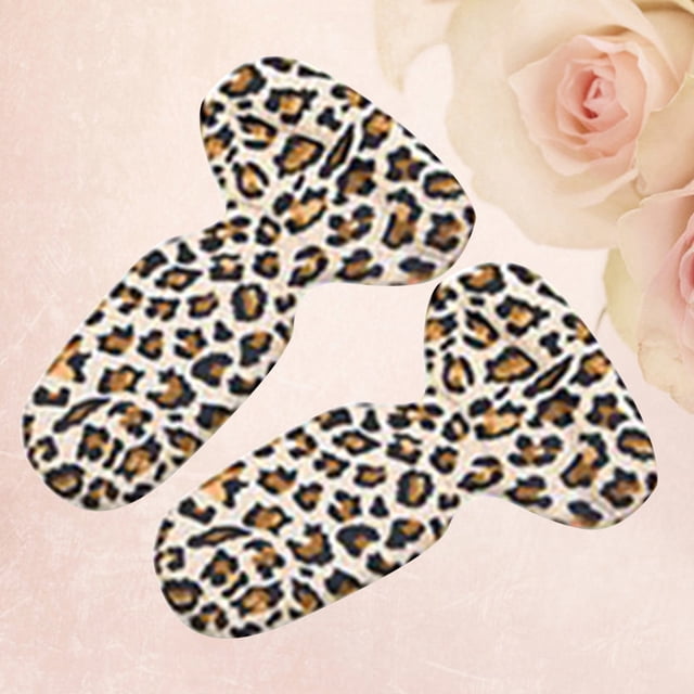 Shoe Insole Pad Shoe Heel Insert Insole Pad Adhesive Insole Insert 1 Pair Adhesive Shoe Insole Insert Anti Slip Soft Heel Pad Cushion Foot Care Leopard Print