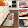 thumbnail image 4 of Grateful Thankful Blessed Kitchen Rugs Set of 2 Grey Non-Slip Kitchen Rug and Mat Cushioned Comfort Kitchen Standing Rug for Kitchen Floor Farmhouse Thanksgiving Decor 17"x47"+17"x30", 4 of 6