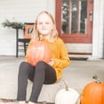 thumbnail image 4 of Personalization Mall Fall Seasonally Script Welcome Pumpkin, Cream, 4 of 5