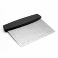 thumbnail image 1 of Multi-Purpose 6.5 Inch Bench Scraper, Pizza Dough Scraper, Stainless Steel Chopper, 1 of 5