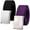 Silver Buckle - Black & Dark Purple, variant on Falari 2-Pack Canvas Web Belt Fully Adjustable Cut to Fit Golf Belt Flip Top Silver Buckle - Black & White