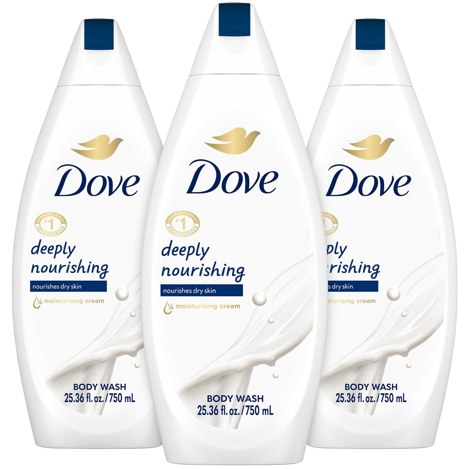 Dove Nourishing Body Wash, Deep Moisture (24 fl. oz., 3 pk.)