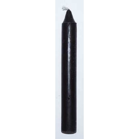 Black 6" household candle