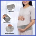 thumbnail image 4 of Vocoste Pregnancy Belly Band, Maternity Support, Belly Bands for Pregnant Women, Breathable Ergonomic Adjustable Belly Support Bands, Large, Gray, 4 of 7