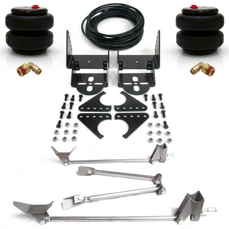 Weld On Triangulated 4 Link Kit Rear Brackets & 2500 Bags Air Ride (Best Air Bag Suspension Kits)