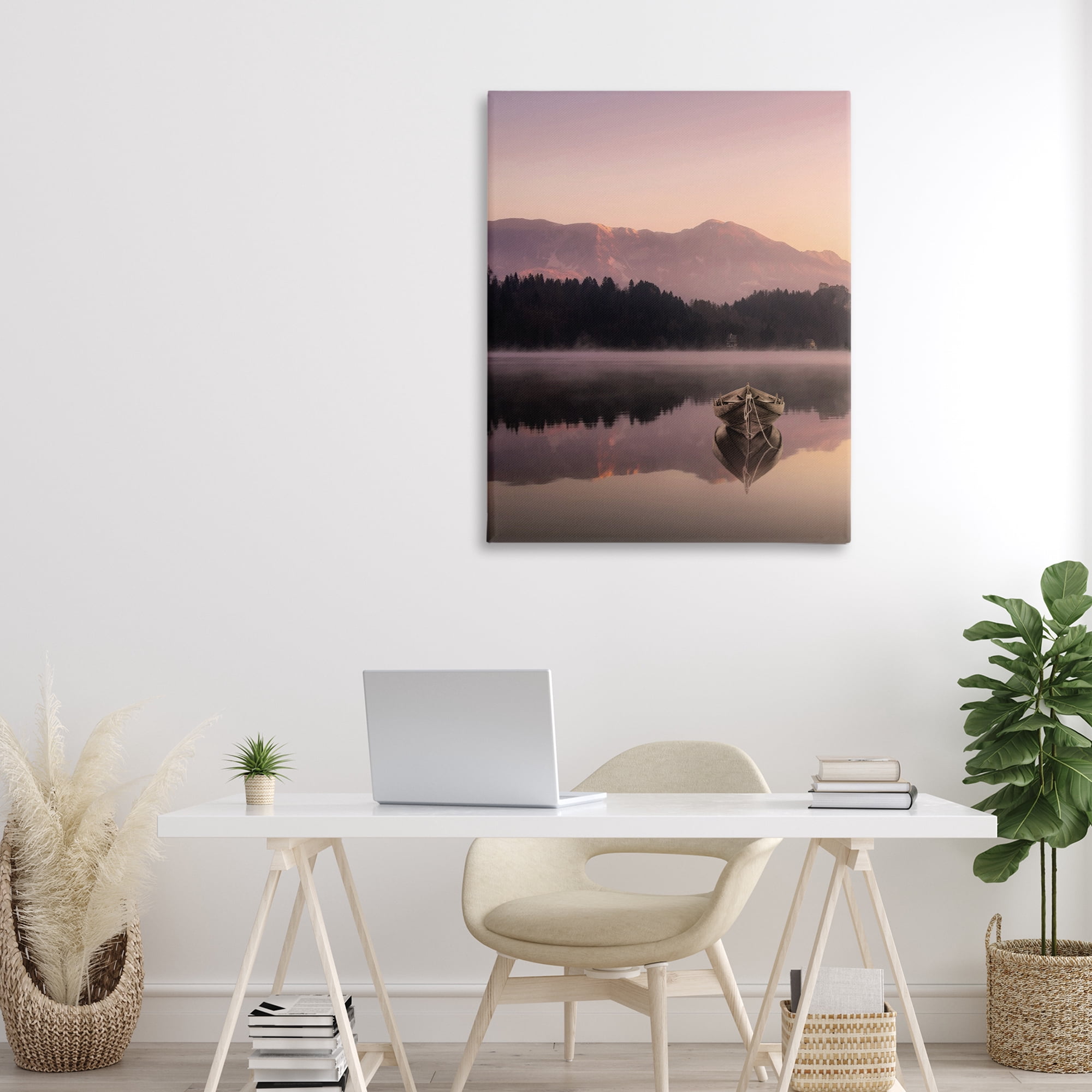 Stupell Industries Tranquil Lake Sunsets Canvas Wall Art, design by Marcus Prime