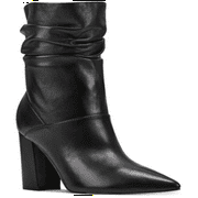 Nine West Women's Casual Cames Leather Boot Black Size 11 M
