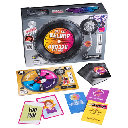 Off The Record Music Trivia Party Game- A music party game that's a blast from the past!