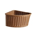 thumbnail image 4 of twisto Weaving Storage Basket Stackable Triangle Organizer Corner Imitation Rattan Basket With Metal Frame For Closet Cabinet Wardrobe Suitable For Bathroom Pantry Living Room Radius 26.5cm, 4 of 8