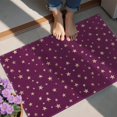 thumbnail image 4 of Purple Christmas Star Pattern Door Rugs,Washable Non Slip Door Mats Indoor,Decorative Door Mats,Entry Mat Indoor for Entrance,Bedroom,Kitchen,Bathroom,20"x32", 4 of 6
