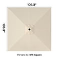thumbnail image 3 of Paramondo Roman Umbrella Fabric, for 9 FT Square Roman Umbrella, Beige, 3 of 6