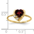 thumbnail image 5 of 14k Garnet Diamond ring Y2233GA/AA, 5 of 7
